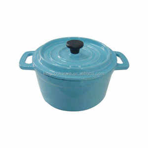 Casserole <span class=keywords><strong>en</strong></span> <span class=keywords><strong>fonte</strong></span> colorée de 10cm pour four hollandais à prix réduit - Product Image 3