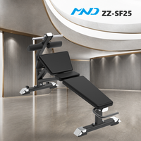 Banc abdominal industriel MND Fitness pour l'entraînement du tronc et du dos, équipement de gym pour les acheteurs de chaînes de salles de sport à Porto Alegre