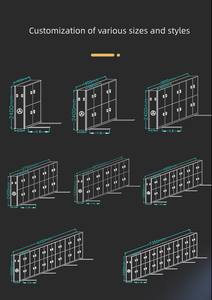 נייד מדפים מתכת הגשה נייד ארכיונים פלדה קומפקטי מערכת מדפים ניידים - Product Image 3