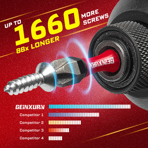 PH2 geinxurn ไขควงกระแทก50มม., ไขควงกระแทกบิตป้องกันการลื่นเคลือบเพชรเคล็ดลับอุตสาหกรรม<span class=keywords><strong>800</strong></span>ความจุลดการสึกหรอสำหรับ - Product Image 5