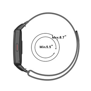 Bracelet de montre magnétique en métal de 16mm Bracelet de montre de luxe en acier inoxydable pour Huawei <span class=keywords><strong>Honor</strong></span> <span class=keywords><strong>6</strong></span>/<span class=keywords><strong>6</strong></span> Pro - Product Image 5