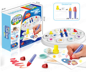 Buntes DIY pädagogisches Graffiti-Zeichnung spielzeug für Kinder Handgemachtes Plastik magie Aquarell pinsel Spaß & pädagogisches Bastel spielzeug - Product Image 4