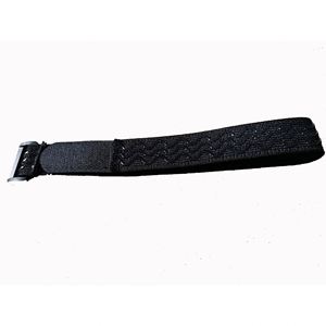 Sangle de batterie en silicone personnalisée antidérapante avec fermeture auto-agrippante, sangles élastiques noires résistantes et flexibles avec fermeture auto-agrippante - Product Image 2