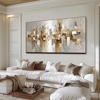 Décoration d'intérieur, peinture à l'acrylique texturée minimaliste 100% peinte à la main, grandes peintures murales, peinture à l'huile abstraite moderne faite à la main