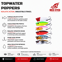 Échantillon gratuit Micro popper leurre dur 3,5 cm 2,7 g, leurre de surface bruyant pour la pêche au bar en eau douce, matériel de pêche en gros OEM