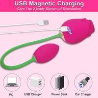 Leistungsstarker vibrierender Vagina-Sauger Rosen-Vibrator Sauger Oralsex-Saugstimulator Klitoris-Stimulator Weibliche Masturbation Sexspielzeuge