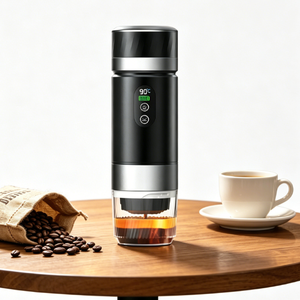 เครื่องชงกาแฟเอสเพรสโซแบบพกพา 4-in-1 แรงดัน 20 บาร์ พร้อมระบบทำความร้อนในตัว แบตเตอรี่ถอดได้ เหมาะสำหรับการตั้งแคมป์ ท่องเที่ยว และในรถยนต์ - Product Image 6