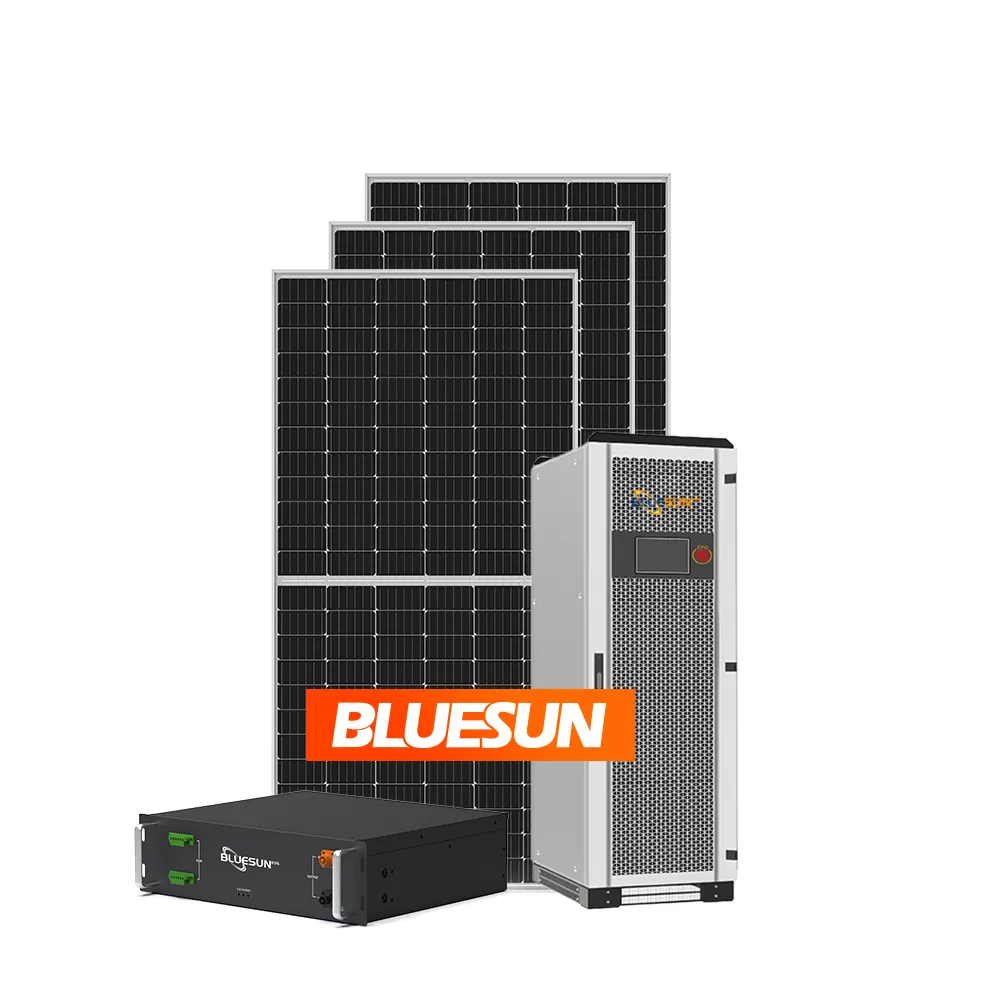 Bluesun High efficiency grid tied hybrid solar system 30kw solar energy system solar battery system 50 kw 60kw 80kW