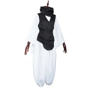 Costume de cosplay de style japonais unisexe pour adultes, <span class=keywords><strong>kimono</strong></span> noir et blanc, ensemble complet - Product Image 3