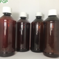 Flacon en plastique PET de 120 ml (4 oz) pour sirop contre la toux, flacon liquide pour médicaments, flacon oral avec bouchon sécurité enfant