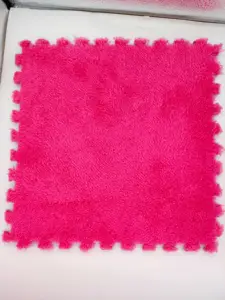 LINYIQUEEN Factory Direct Supply Carpet Floor Puzzle Waterproof Shaggy Fluffy Soft Carpet Plush Foam Puzzle Rug Carpet Mat