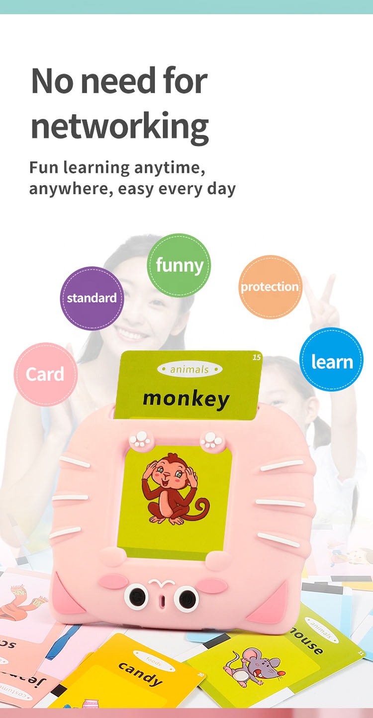 Flashcard Kid Friendly Digital Camera Girls Multifunctional Lightweight