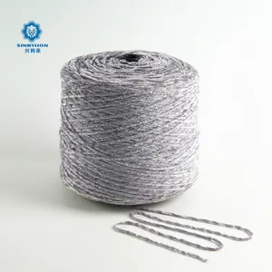 China supplier 100% Recycled Polyester Fancy Yarn 10NM Chenille Yarn For Knitting Sweater and Scarf