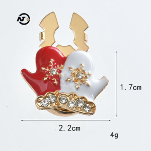 Giáng sinh Santa Claus đa năng có thể điều chỉnh kết hợp nút trang trí cho khăn choàng cổ áo váy Áo Sơ Mi Khuy măng sét cho linh hoạt - Product Image 6