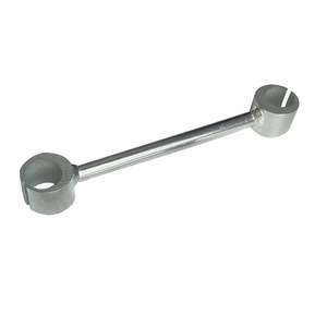 Clé à drapeau double extrémité 244 mm, outil manuel réglable en acier inoxydable pour la réparation et l'installation de portes et fenêtres - Product Image 1