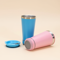 Haut-parleur intelligent portable 400g en plastique alimenté par courant continu avec lumière LED et gobelets intégrés
