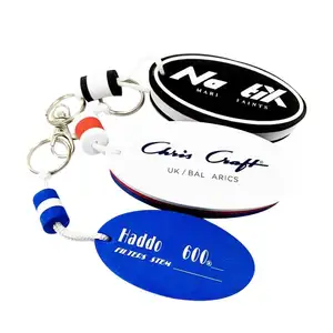 Advertising Outdoor Promotion key ring custom shape and design Foam Floating Keychain
