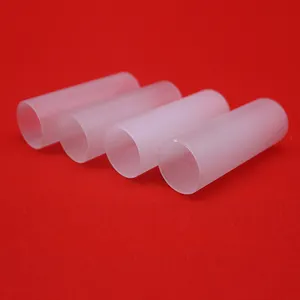 opaque quartz tube Fused quartz glass tube size diameter high temperature resistant frosted glass tube sand blasting