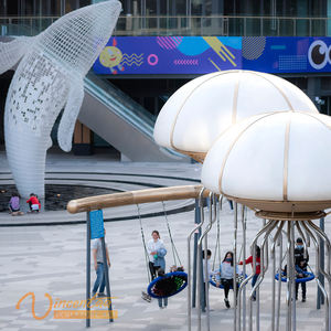 Vincentaa moderno personalizado <span class=keywords><strong>estatua</strong></span> <span class=keywords><strong>de</strong></span> metal grande medusas iluminación escultura al aire libre - Product Image 4