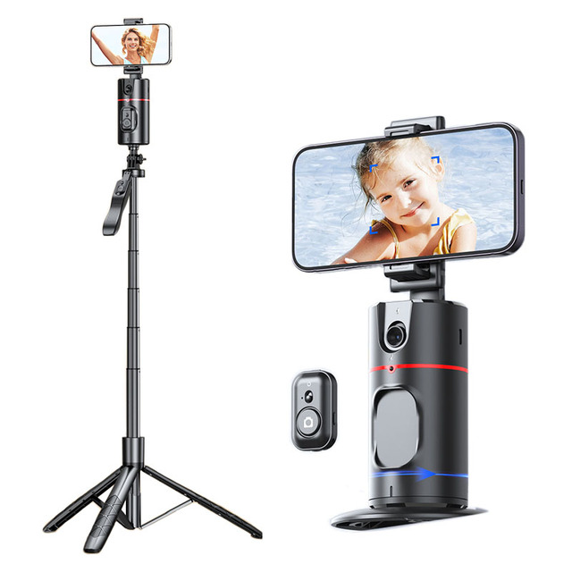 P02 360 Auto Face Tracking Gimbal Smartphone Video Vlog Gimbal Stabilizer Camera Gimbal Professional Mobile Phone Stabilizer