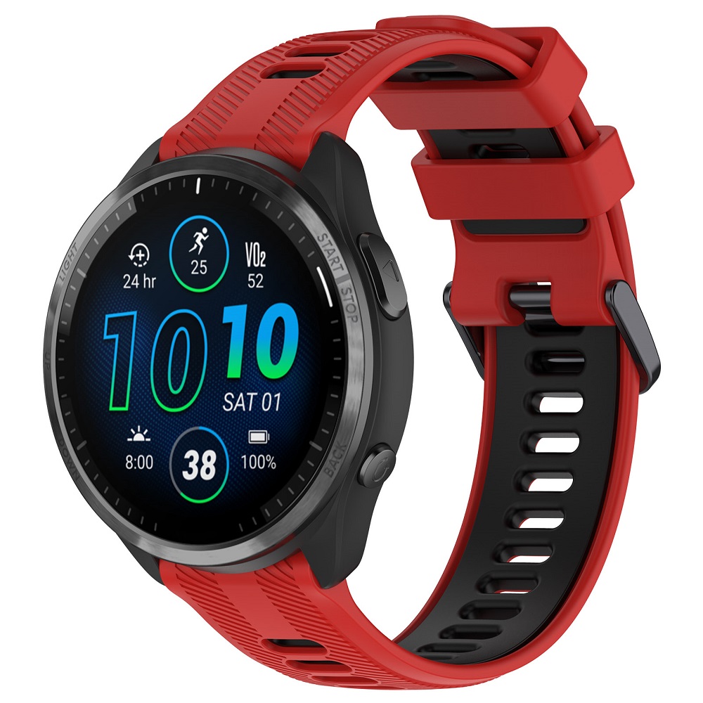 Двойной силиконовый ремешок 22 мм для Garmin предвестник 965/955 Смарт-часы ремешок для Garmin предвестник 965 аксессуар
