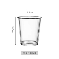 Simple Transparent Verre Verres Tasse À Café Latte Tasses Jus De Lait Tasse Bouteilles D'eau Ménage Verrerie