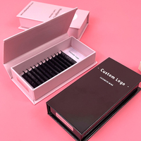 Fadvan Private Label Volume Lash Extension Trays Cashmere Matte Black Mega Volume 03 Lash Trays Extensions de cils individuelles