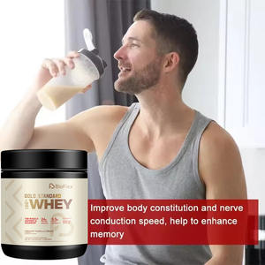 Proteína de Suero de Leche en Polvo 2.27KG con Glutamina y BCAA, Sabor Crema de Vainilla Francesa, Fuente de Apoyo Muscular y Recuperación, Suministro a Granel de Fábrica, OEM - Product Image 5