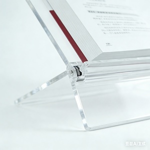 Support de bureau en acrylique personnalisé, support transparent moderne pour ordinateur portable, iPad - Product Image 5