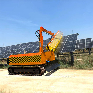 Máquina de limpieza de paneles solares montada sobre rieles, limpiador automático para estaciones de energía fotovoltaica - Product Image 1