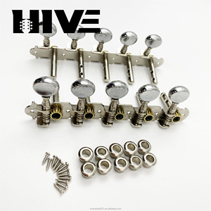 Clavijas de Afinación para Guitarra de 5 Unidades, Cabeza Redonda Pequeña, 5R5L Diplopore, Originales de Fábrica HIVE, para Guitarra Folk de 10 Cuerdas y <span class=keywords><strong>Banjo</strong></span> - Product Image 4