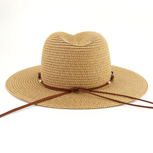 2024 ใหม่หมวกฟางสําหรับผู้หญิงขนมปังใหม่Bohoสไตล์ปีกกว้าง<span class=keywords><strong>Floppy</strong></span>ปานามาหมวกสําหรับฤดูร้อนฤดูใบไม้ผลิชายหาดกลางแจ้งSunhat - Product Image 6