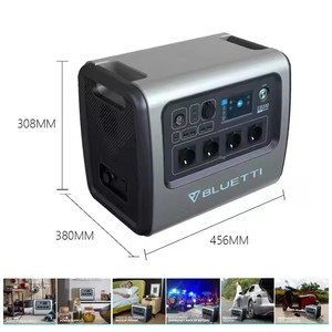 Estación de energía portátil 6 puertos USB 2000W 2000Wh cargador de batería de iones de litio controlador MPPT inversor de onda sinusoidal pura para exteriores - Product Image 5