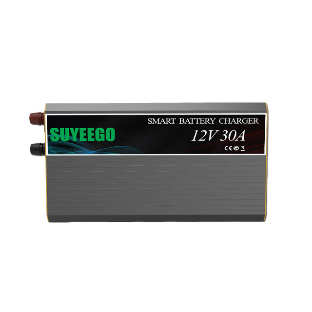 Battery Charger 12v 30a EU Socket Smart Charger for Lead Acid Lithium Battery