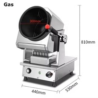Hete Verkoop Gas Chinese Food Automatische Koken Wok 26Cm 30Cm 36Cm Pot Roerbak Gebakken Rijst Smart Robot Cooker