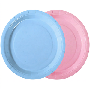 Assiettes jetables pour mariage, élégantes, légères, durables, écologiques, compostables, en papier, pour événements de restauration - Product Image 1