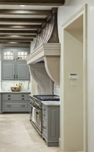 Mobili da <span class=keywords><strong>Cucina</strong></span> Personalizzati in Legno Massello Vermont, Stile Shaker <span class=keywords><strong>Grigio</strong></span>, Dimensioni Personalizzabili, Piano di Lavoro in <span class=keywords><strong>Marmo</strong></span> per <span class=keywords><strong>Cucina</strong></span> Moderna - Product Image 5