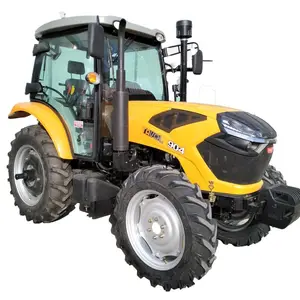 90HP Traktor Pertanian Roda 4WD Traktor Pertanian Roda Besar Tiongkok dengan Sertifikat ISO CE untuk Dijual