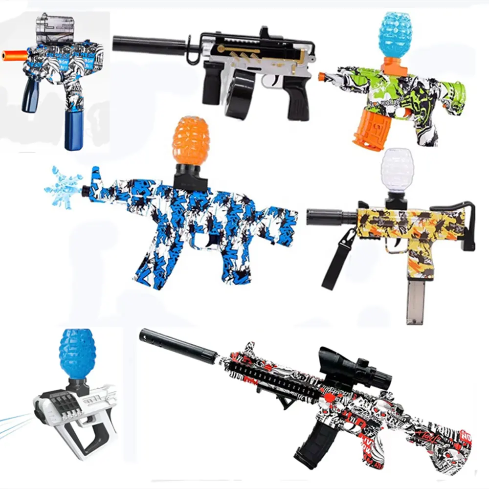 Outdoor Yard Shooting Game Automatic Toy Electric Gun Gel Ball Blaster for Boys and Girls