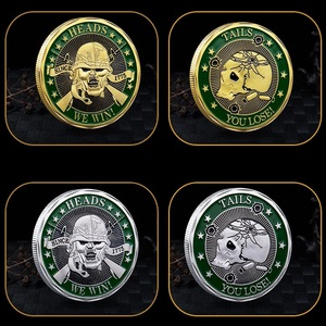 Monete Commemorative Sfida <span class=keywords><strong>Testa</strong></span> o Coda, Oro e Argento, con Teschi, <span class=keywords><strong>Testa</strong></span> e Coda, Vincita o Sconfitta - Product Image 4