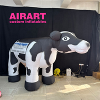 Costume de vache à lait gonflable de mascotte de défilé de marche d'activité extérieure, costume gonflable de vache à vendre