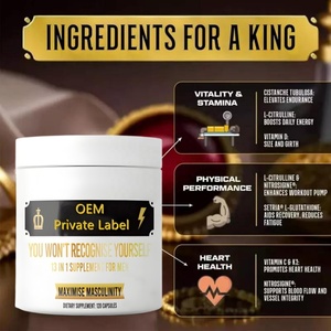 Großhandel für männliche Nahrungs ergänzungs mittel 13-in-1-King-Maker-Kapseln mit Magnesium-Vitamin-D3-Ergänzung zur Energie unterstützung und Muskel regeneration - Product Image 4