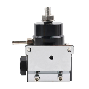 รางน้ำมันเชื้อเพลิงอะลูมิเนียม CNC คุณภาพสูง AOSU แบบปรับได้ พร้อมเกจวัดแรงดันน้ำมัน สำหรับเครื่องยนต์ D15/D16/D17 รุ่น FDJ-040-BDJT-BK - Product Image 4
