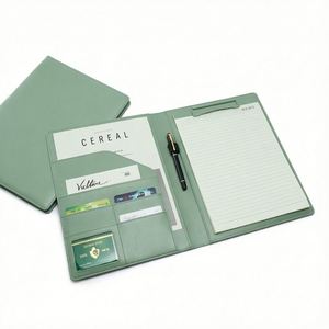 A4 PU Leather Multi-Function UV Printed Business <b>Portfolio</b> with Customized Logo Document Organizer for Gift & Training Use - Product Image 4
