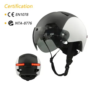 Produsen ODM helm sepeda Ebike OEM bersertifikat CE EN1078 nta8776 helm escooter sepeda listrik bersertifikat dengan lampu