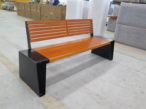 Bancas de Exterior Personalizadas y Bancas de Madera <span class=keywords><strong>para</strong></span> Parques, Diseño Moderno <span class=keywords><strong>para</strong></span> Jardín, Entrada, Patio, Resistentes al Óxido y al Agua - Product Image 2