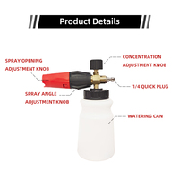 1/4 haute pression lave-auto Lance neige mousse détaillant nettoyant bouilloire outil de nettoyage de voiture essentiel pour un lavage de voiture efficace