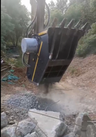 Bucket Penghancur Multifungsi MONDE |   Bucket Jaw Crusher Excavator 15t/jam untuk Pekerjaan Konstruksi Batu Beton