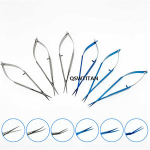 กรรไกรตัดกระจกตา castroviejo กรรไกรแคปซูลทำจากไทเทเนียม/สเตนเลสสตีลเครื่องมือผ่าตัดโรคตาขนาดเล็ก - Product Image 5