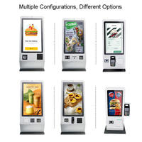 Kiosco de Pedidos de Autoservicio para Restaurantes, Pantalla Táctil, Intel Core I7, Lector de Códigos de Barras, Lector de Tarjetas, Impresora, Escáner, SDK, Sistema de Pago